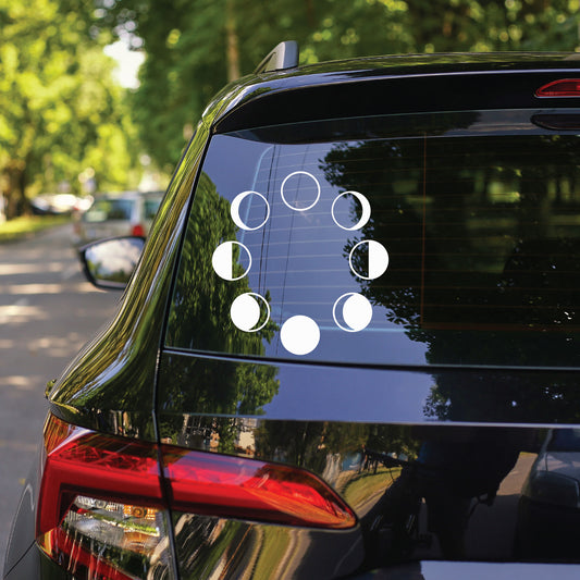 Circle Moon Phase Sticker