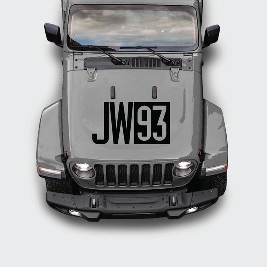 Custom Jurassic World Hood Vehicle Decal