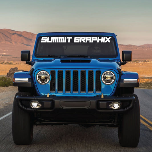 Custom Windshield Banner-Text Only