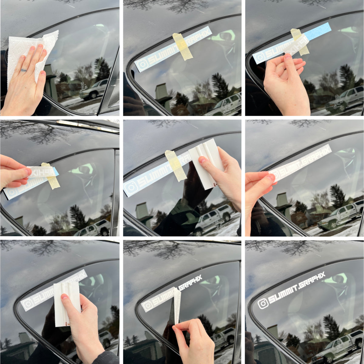 Sticker Installation Kit Summit Graphix | Vinyl Stickers Decal Installation Instructions