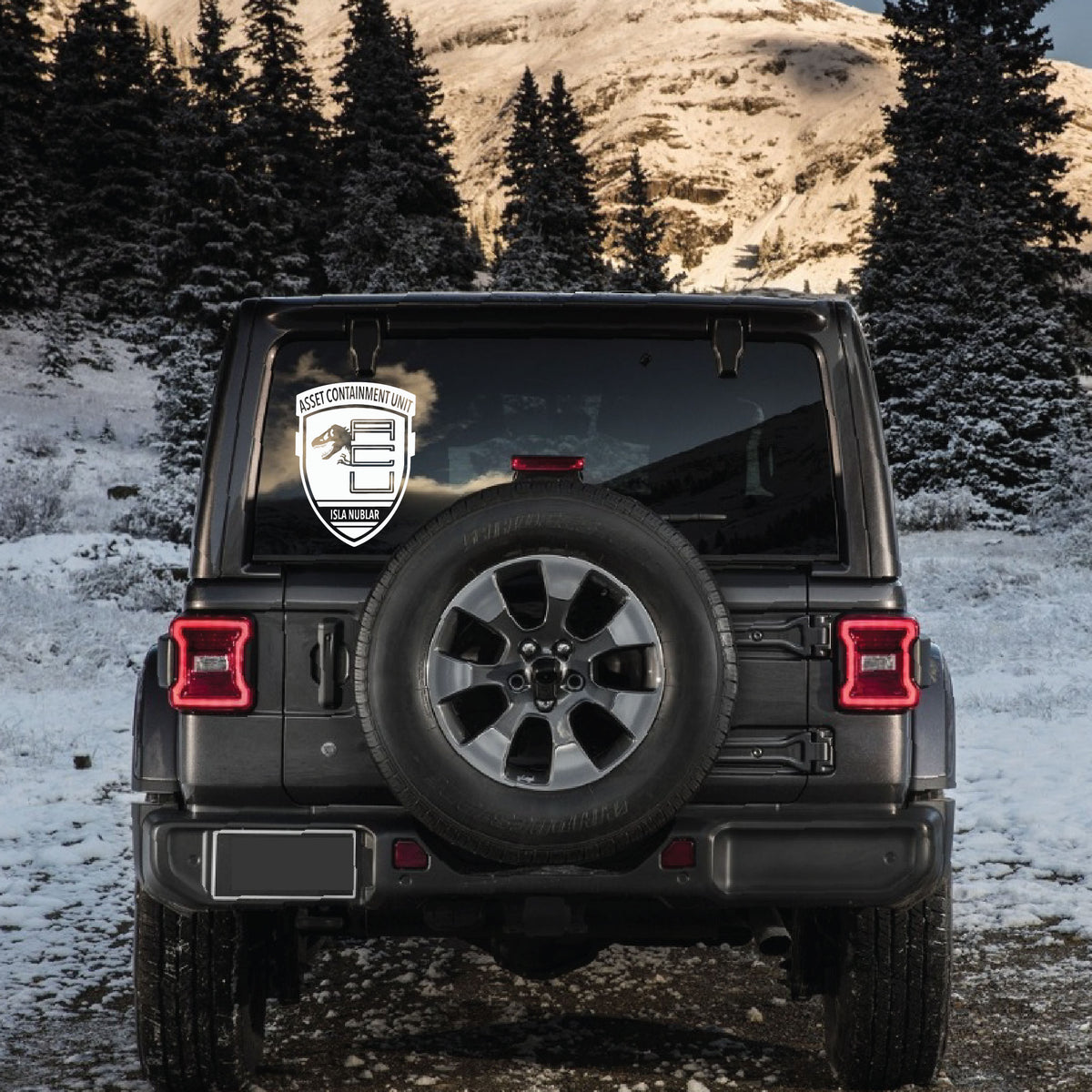 Summit Graphix | Jurassic Park Asset Containment Unit Car Sticker
