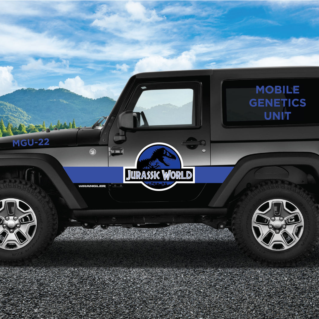 Summit Graphix | Jurassic Park World Vehicle Custom Jeep Decals